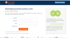 Desktop Screenshot of homeproconstruction.com